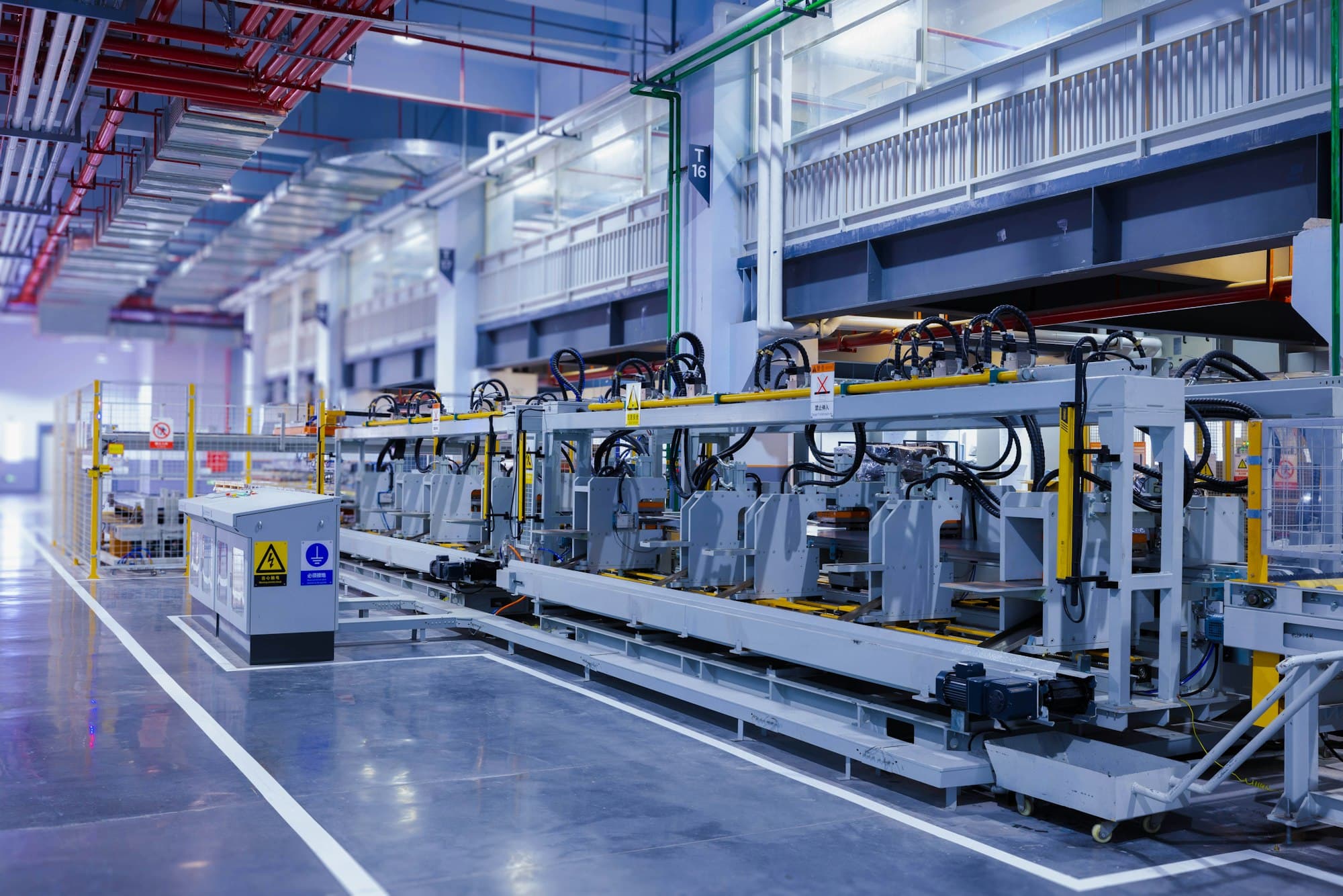 Linha de produção da fábrica da Vértice em Sorocaba